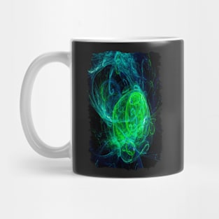 Alien Green Blue Mug